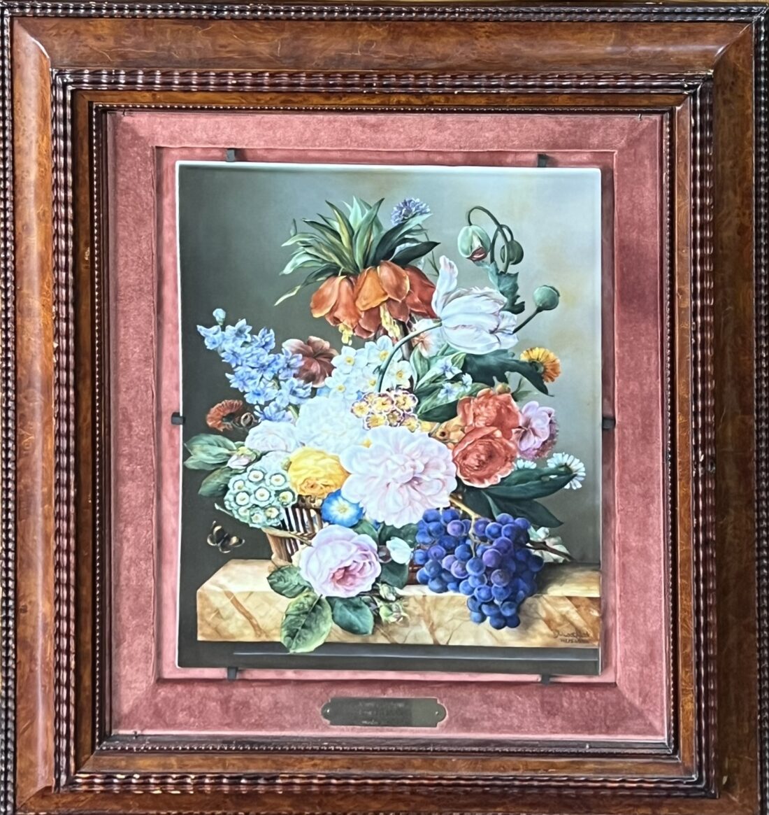 弊社所蔵作品紹介⑥ ヘレンド陶板画（陶版画）マスターペインター へレンド販売・Herend販売